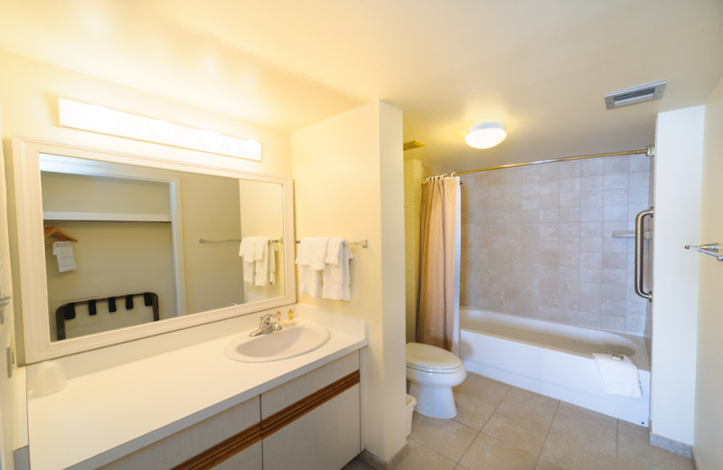 Guest bathroom at The Sea Ranch Resort.