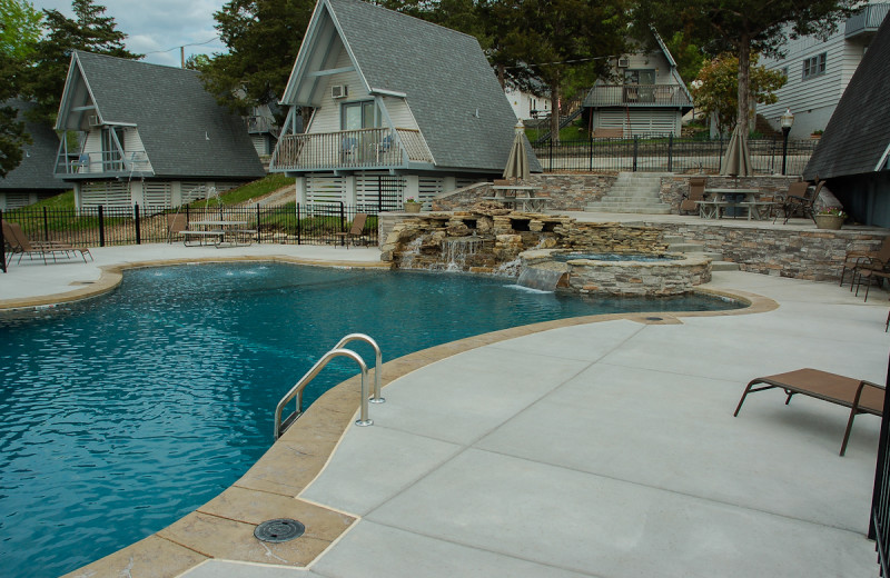 Outdoor pool at Alpine Lodge Resort.