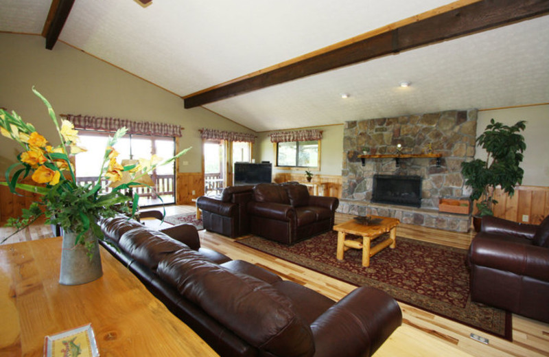 Chalet interior at Old Man Cave Chalets.