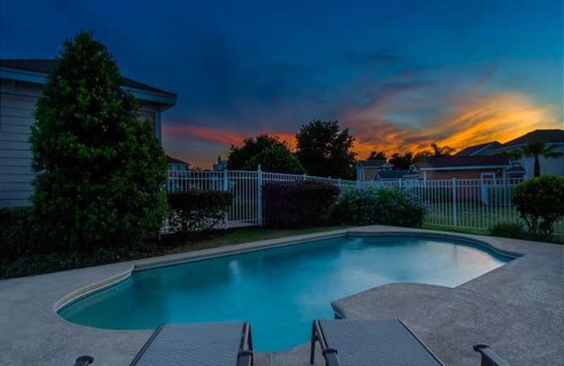 Rental pool at Luxury Reunion Rentals.