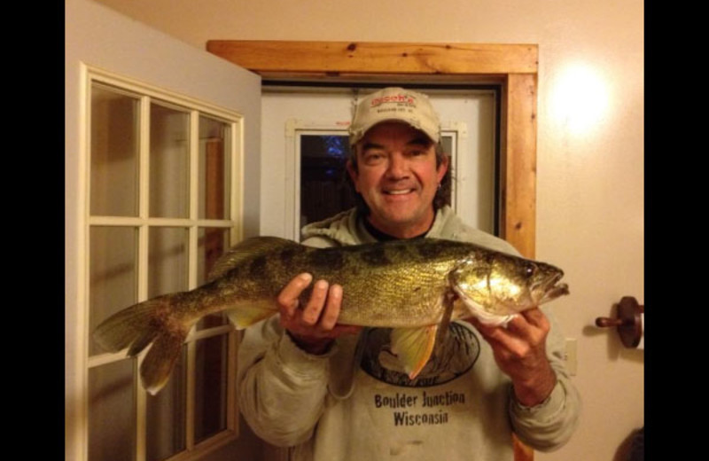 Fishing at Evergreen Lodge.