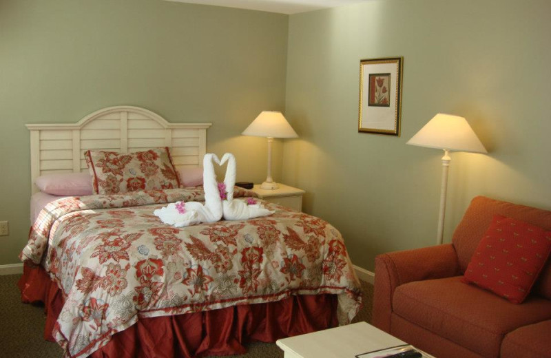 Guest room at Pink Blossoms Resort.