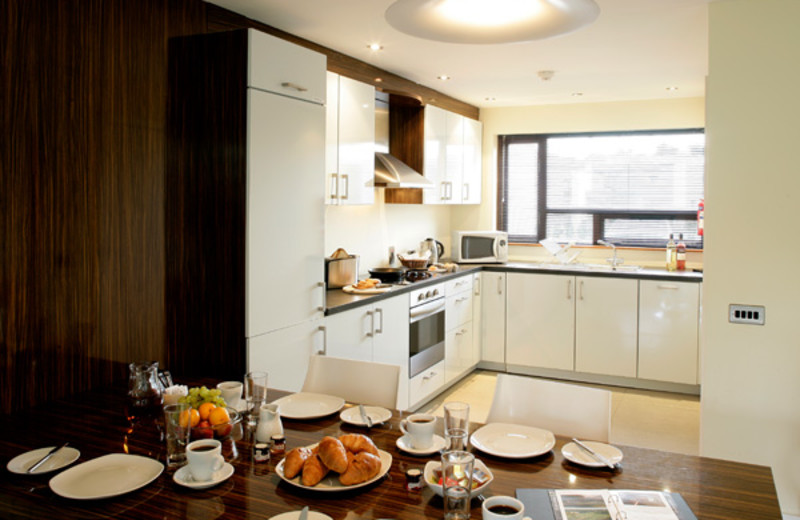 Kitchen in unit at Castlemartyr.