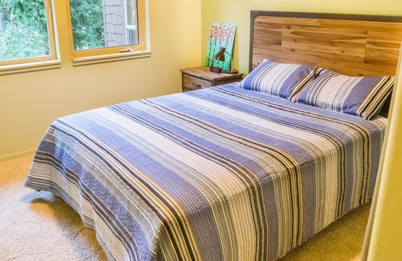 Rental bedroom at Sequim Valley Properties.