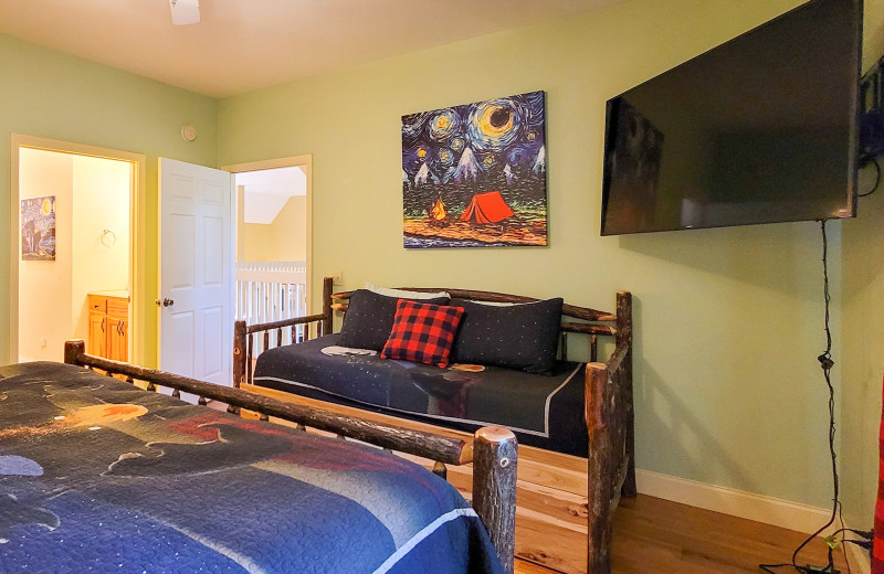 Bedroom at American Patriot Getaways - Checkered Bear Lodge.