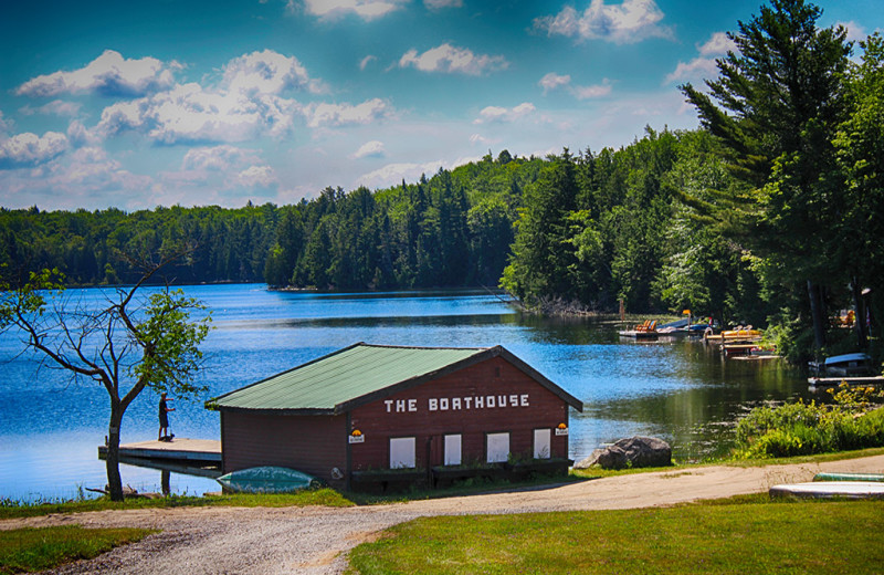 Lake view at Bonnie Lake Resort.