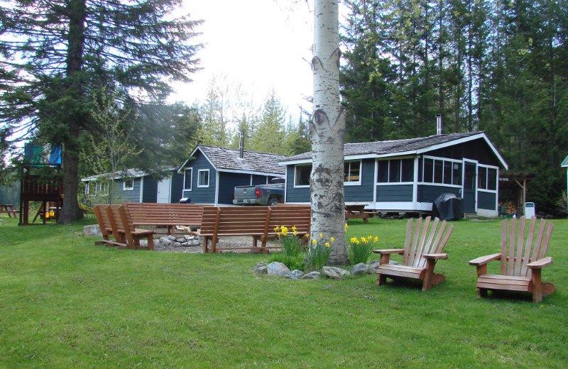 Cabin exterior at Johnson Lake Resort.