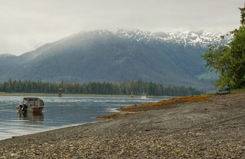 Exterior view of Island Point Lodge.