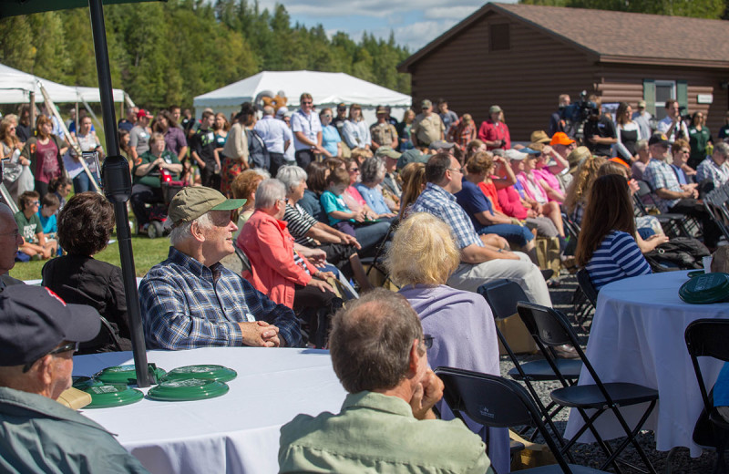 Groups at Unity College Sky Lodge.