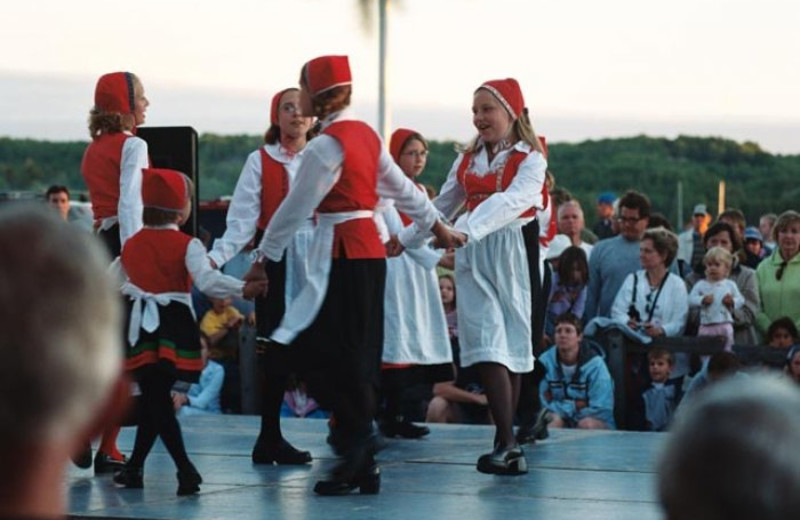 Cultural dancing at Bay Breeze Resort.