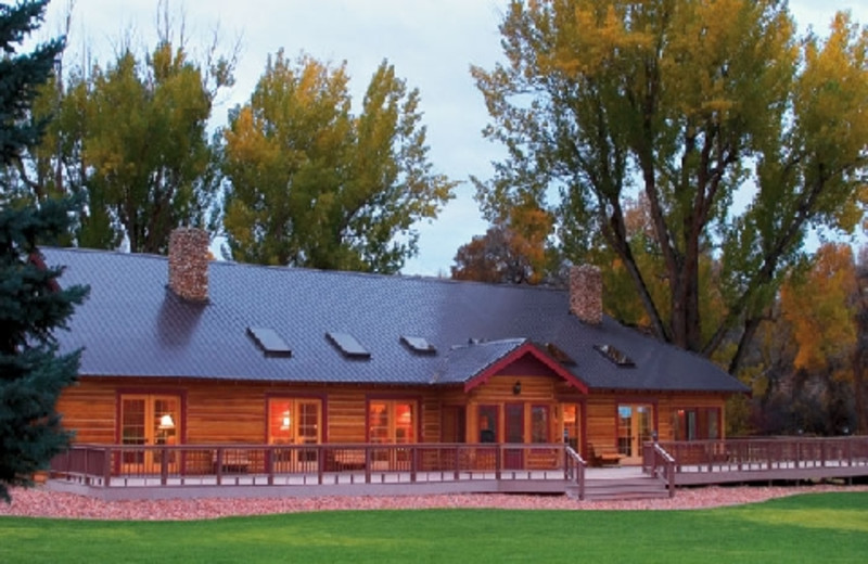 Exterior of The Hideout Lodge & Guest Ranch.