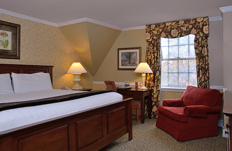 Guest room at The Spa at Norwich Inn.