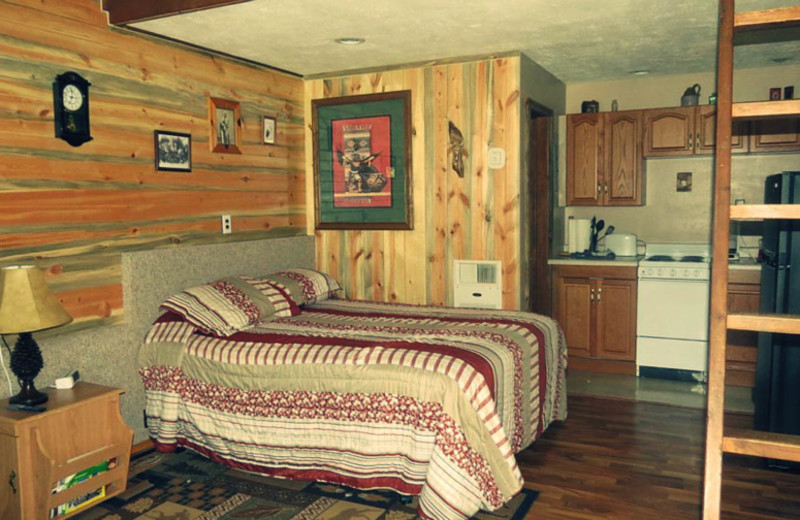 Rental bedroom at Edelweiss Mountain Lodging.