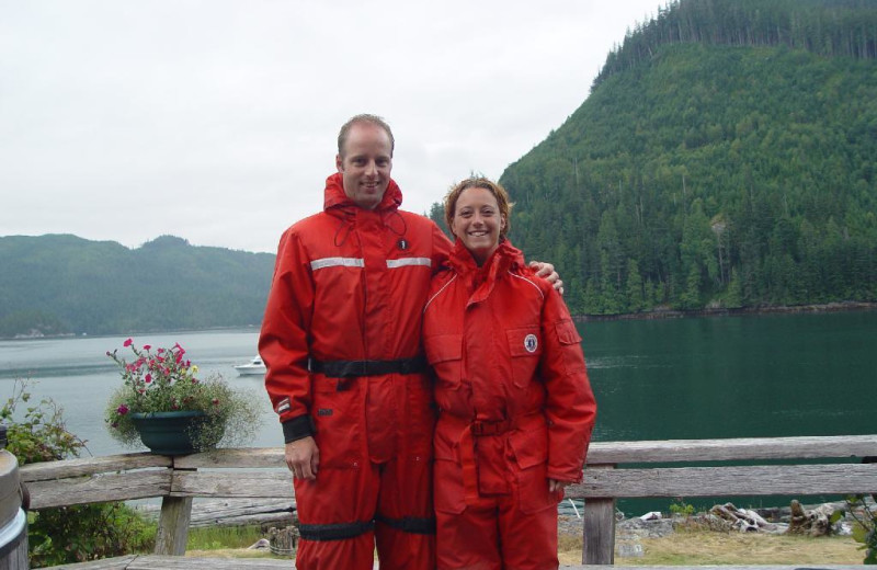 Couple at Grizzly Bear Lodge & Safari.