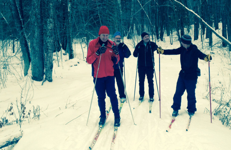 Skiing at Buckhorn on Caribou Lake.