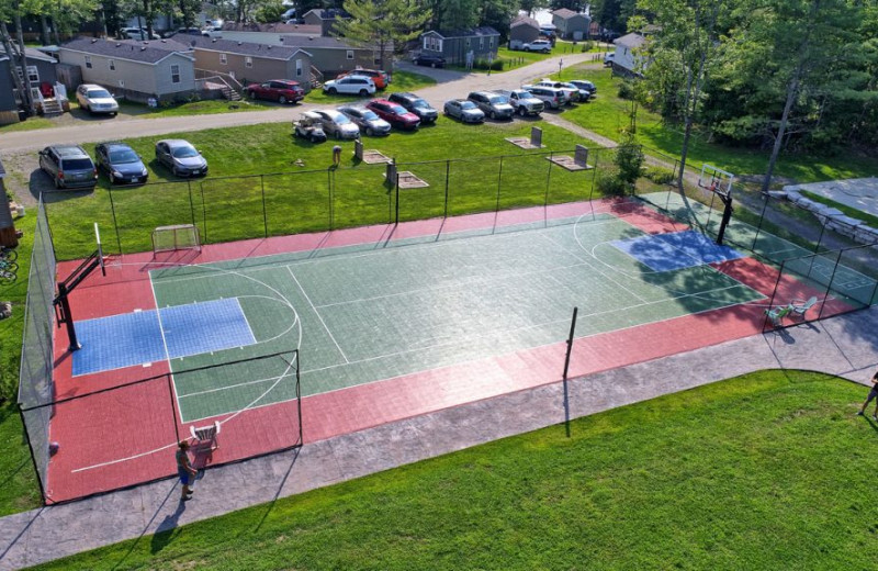 Tennis court at Great Blue Resorts- Lantern Bay Resort.