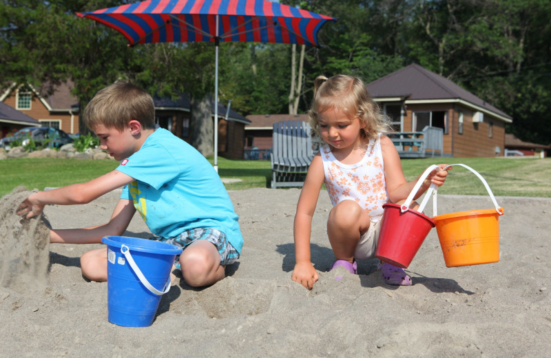 Beach at Southview Cottages Resort.