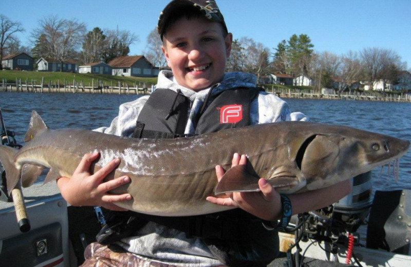 Fishing at River Bend Resort.