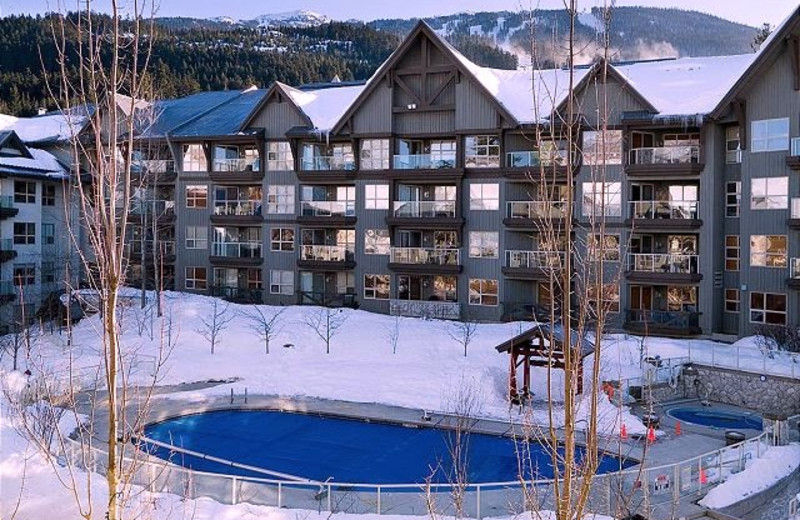 Exterior view of Blackcomb Peaks Accommodations.