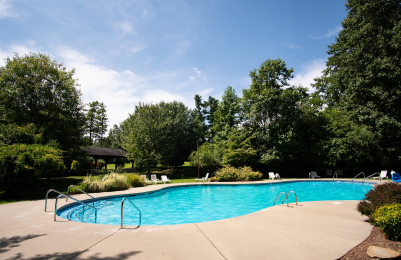 Outdoor pool at Highland Lake Inn.