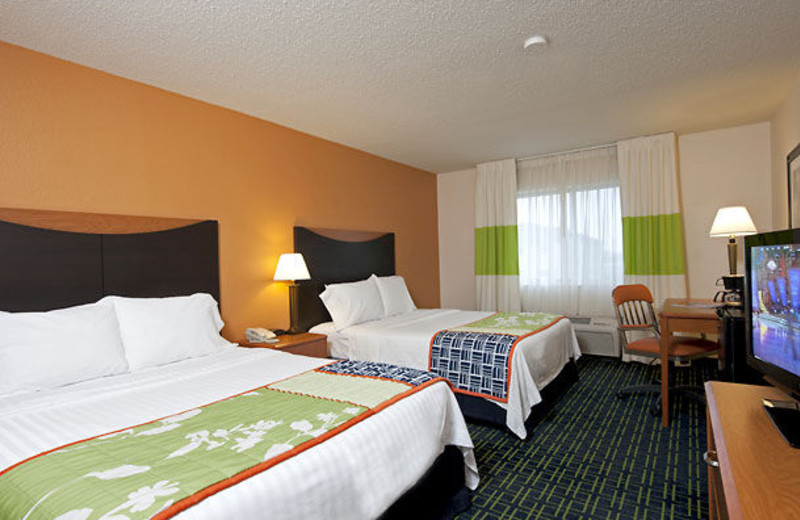 Guest room at Fairfield Inn Saginaw.