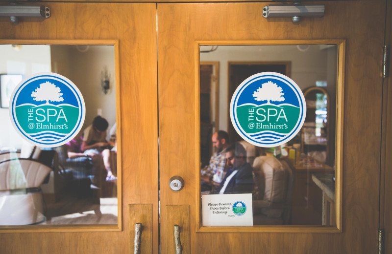 Spa entrance at Elmhirst's Resort.