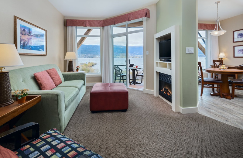 Guest room at Summerland Waterfront Resort.