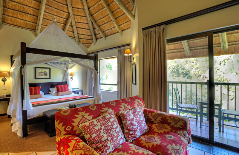 Guest room at The Cavern Drakensberg Resort.