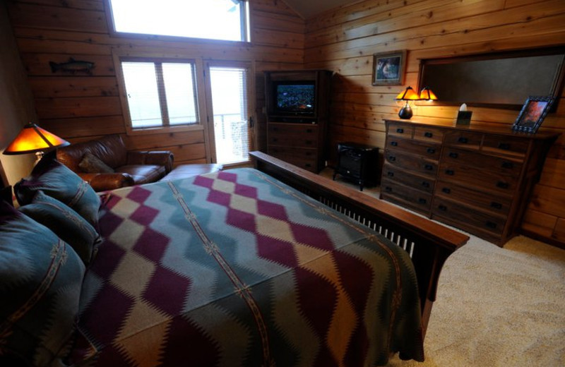 Guest room at The White River Inn.