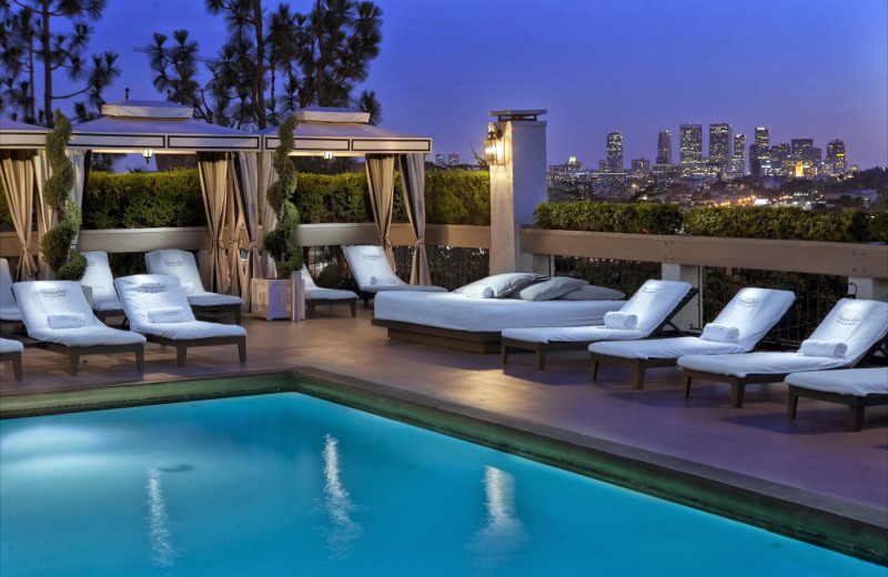 Outdoor pool at Chamberlain West Hollywood Hotel.