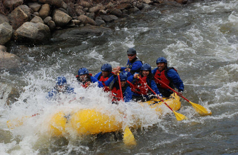 River rafting at Aspen Square Condominium Hotel.