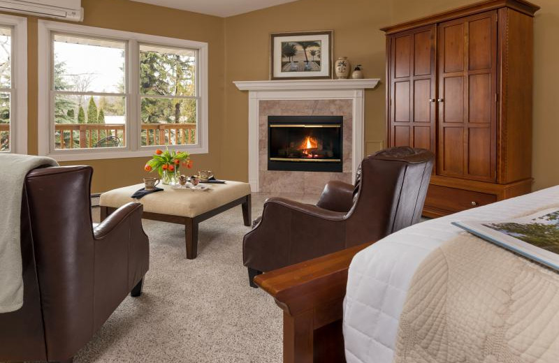 Guest room at Huron House.