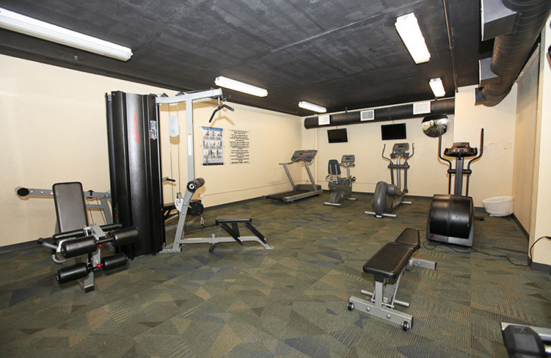 Fitness room at Sterling Shores.