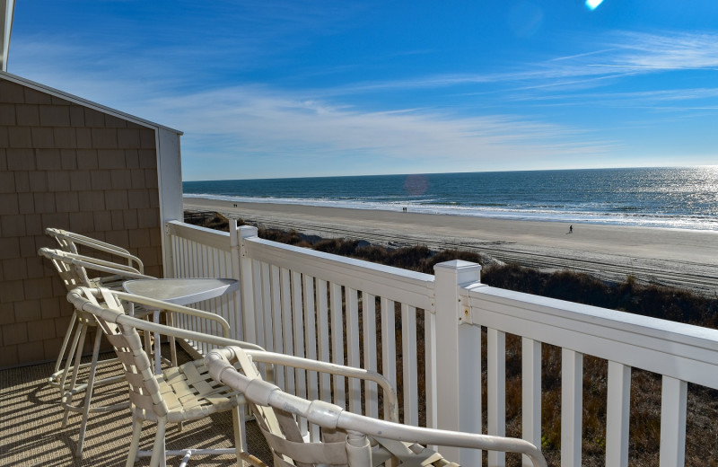 Rental balcony at Seaside Vacations.