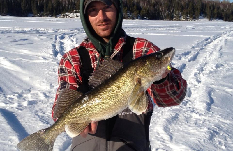 Ice Fishing at Andy Myers Lodge