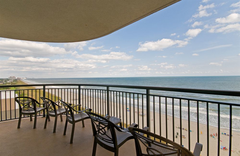 Balcony view at Caribbean Resort.