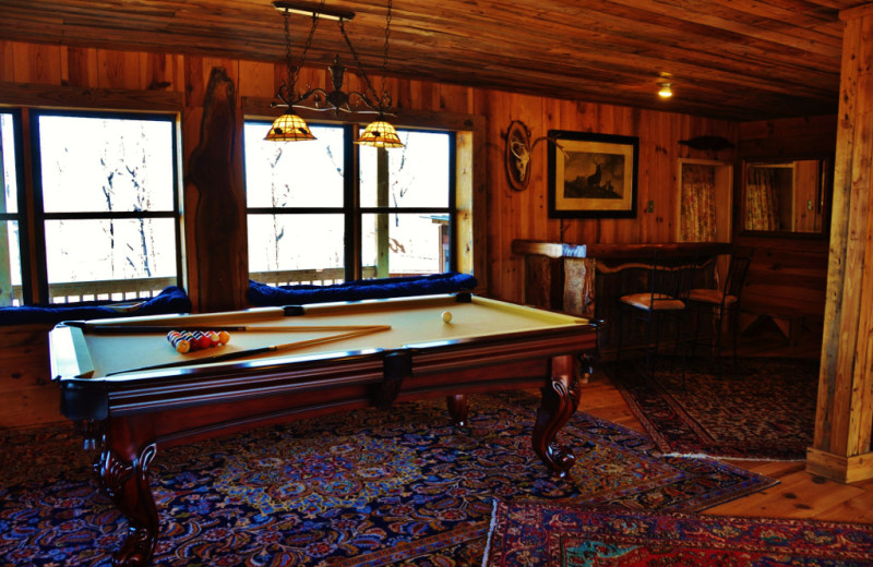 Billiard table at Singletree Gun & Plough.