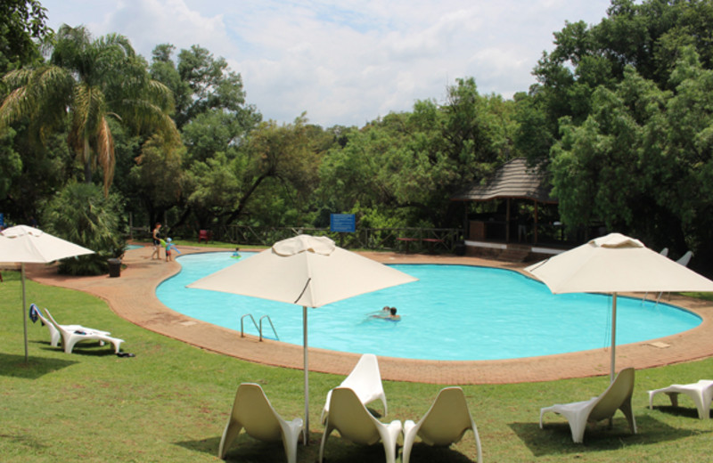 Outdoor pool at Mount Amanzi Lodge.