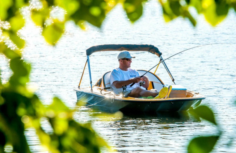 Fishing at Blue Lakes Lodge.