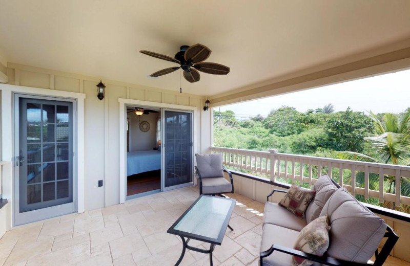 Rental balcony at Vacasa Maui.