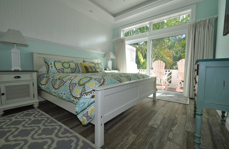 Rental bedroom at Lizzie Lu's Island Retreat.