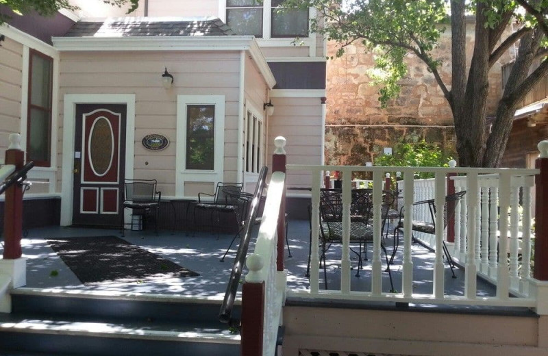 Patio at Hennessey House Bed & Breakfast.