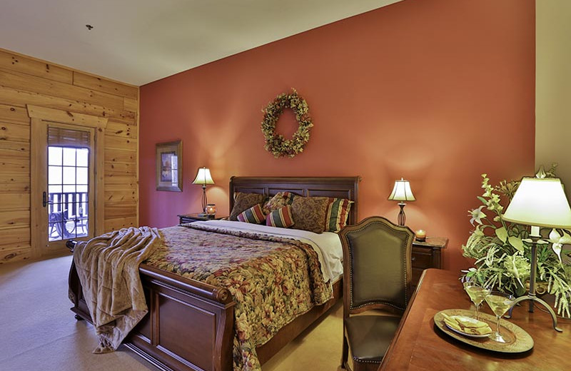 Guest room at House Mountain Inn.