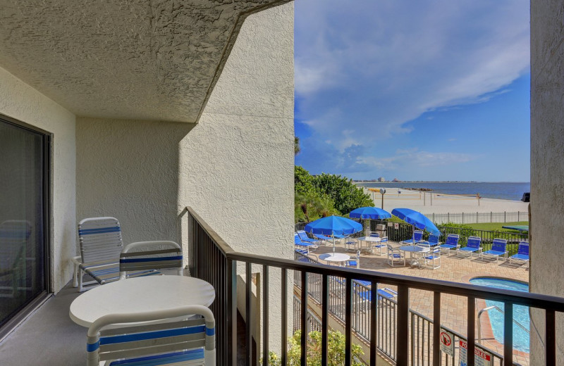 Guest balcony at Caprice Resort.