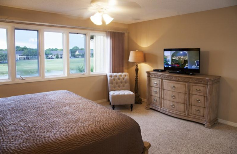 Rental bedroom at Seascape Resort.