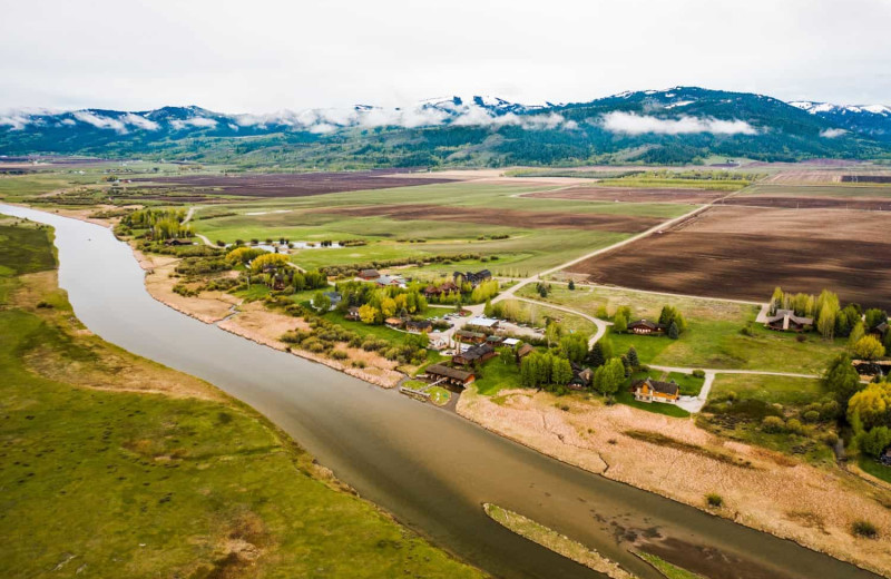 Exterior view of Teton Valley Lodge.