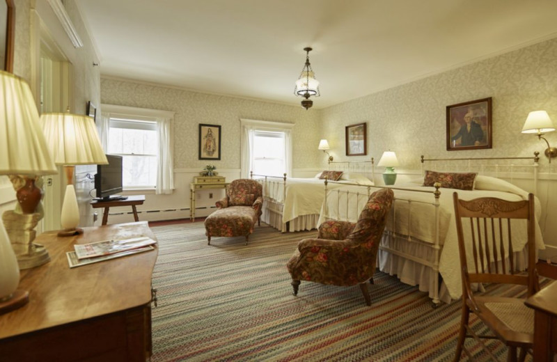 Guest room at Red Lion Inn.