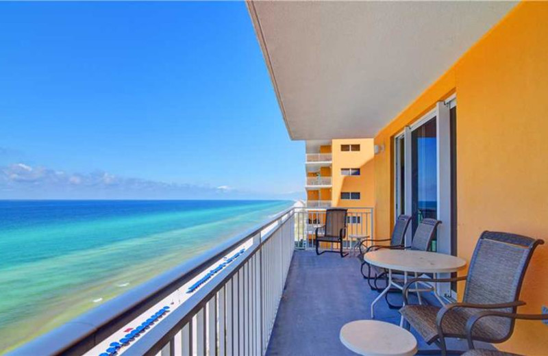 Guest balcony at Splash Resort.
