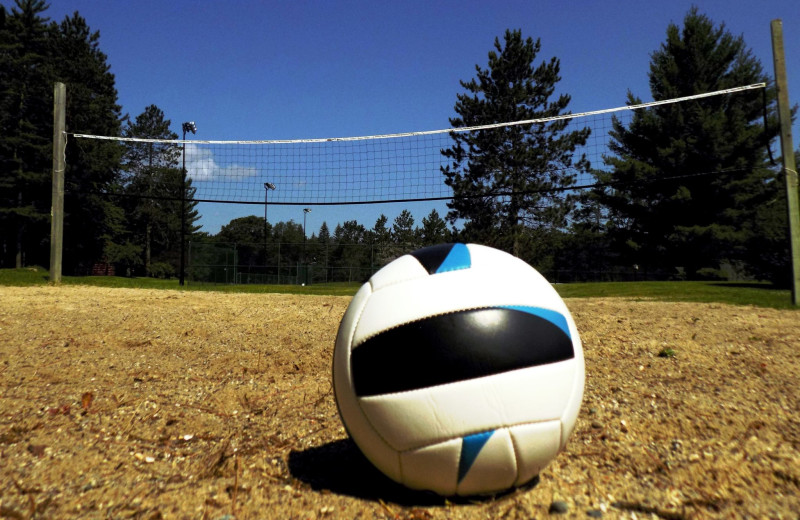 Volleyball court at Garland Lodge and Resort.