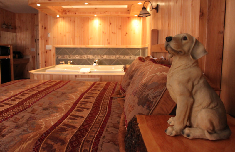 Guest room at Vacationland Inn.